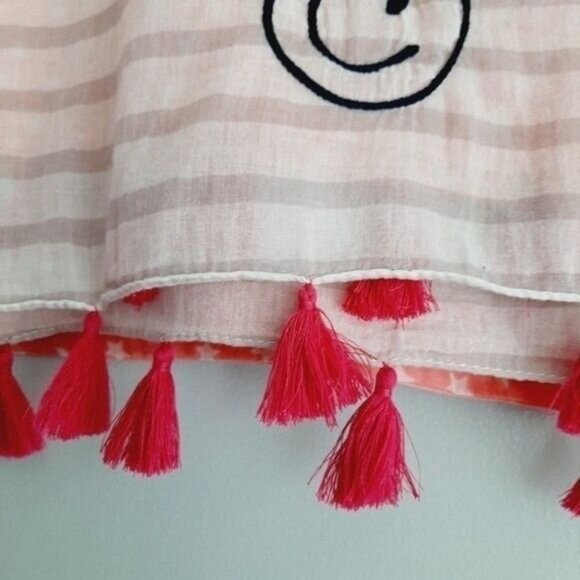 LIEBLINGSSTUCK Cotton Light Large Scarf Wrap Pink Grey & White O/S - Picture 11 of 11